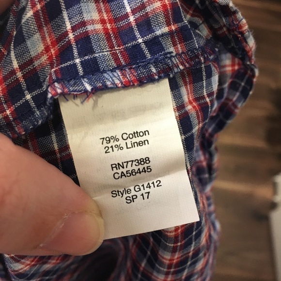 𝅺MADEWELL Tie-Sleeve Popover Top in Whitby Plaid - Picture 9 of 9